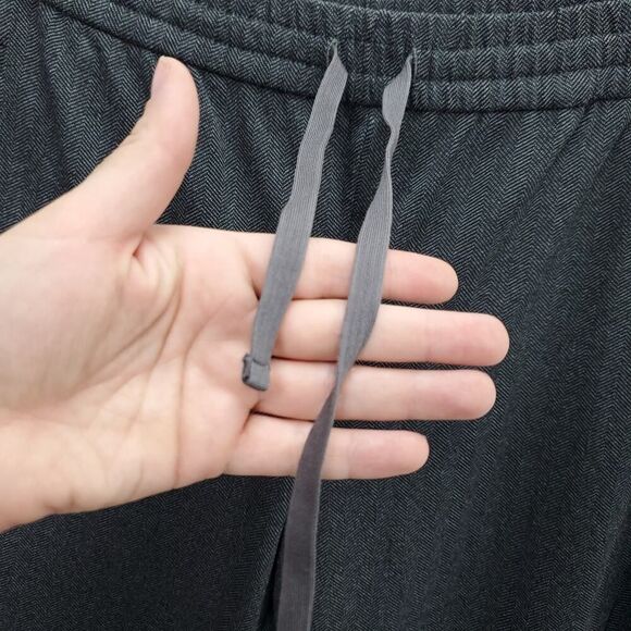 EILEEN FISHER Herringbone High Rise Drawstring Dress Trouser Career Pants - Picture 5 of 9